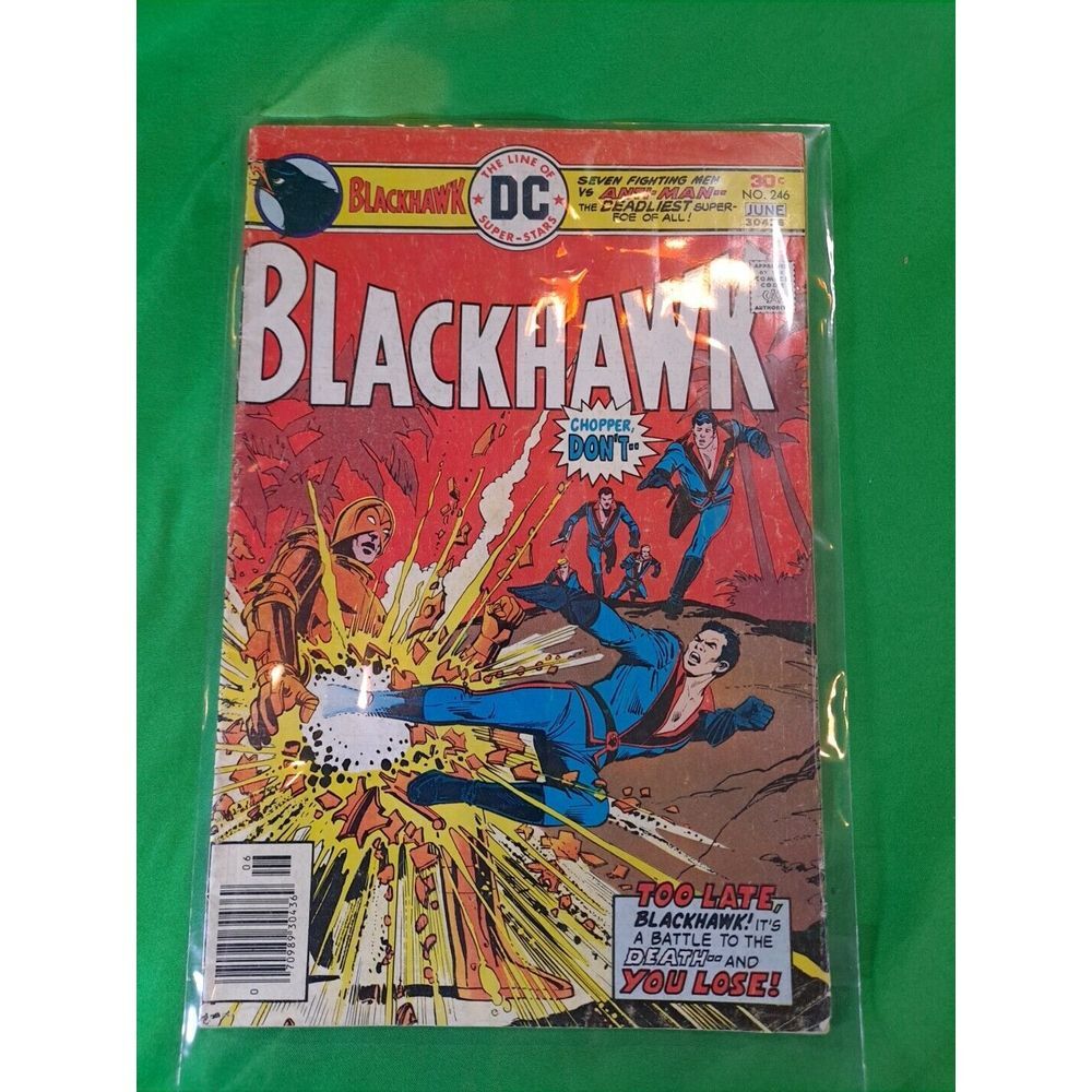 Blackhawk #246 , DC Comics,  1976, Bagged‎  Fair Condition
